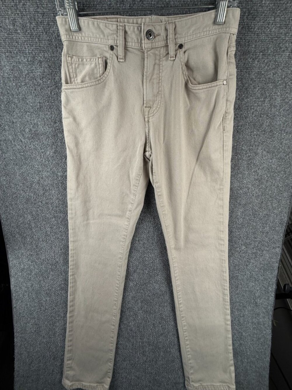 JOHNNIE O Pants Beige Men Chino Casual Golf Cotton Blend Zip Fly Adult Outdoor